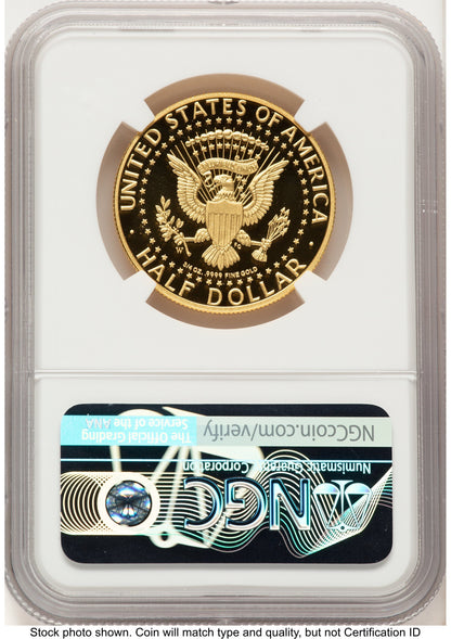 2014-W 50C Gold JFK 50th Anniversary FDI John Denver Proof Kennedy Half Dollar NGC PR70 Mercanti