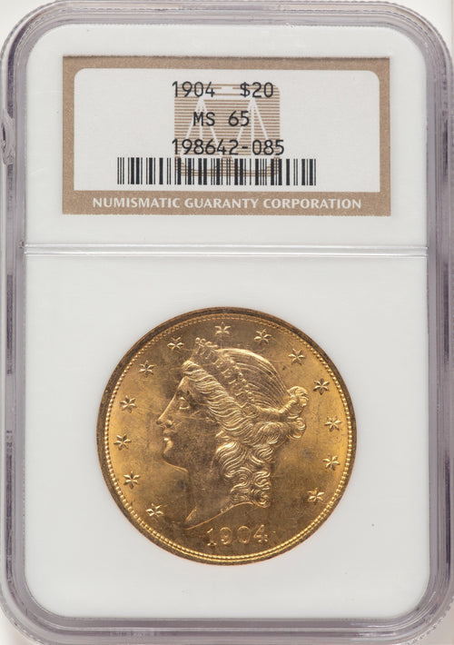 1904 $20 Liberty Liberty Double Eagle NGC MS65