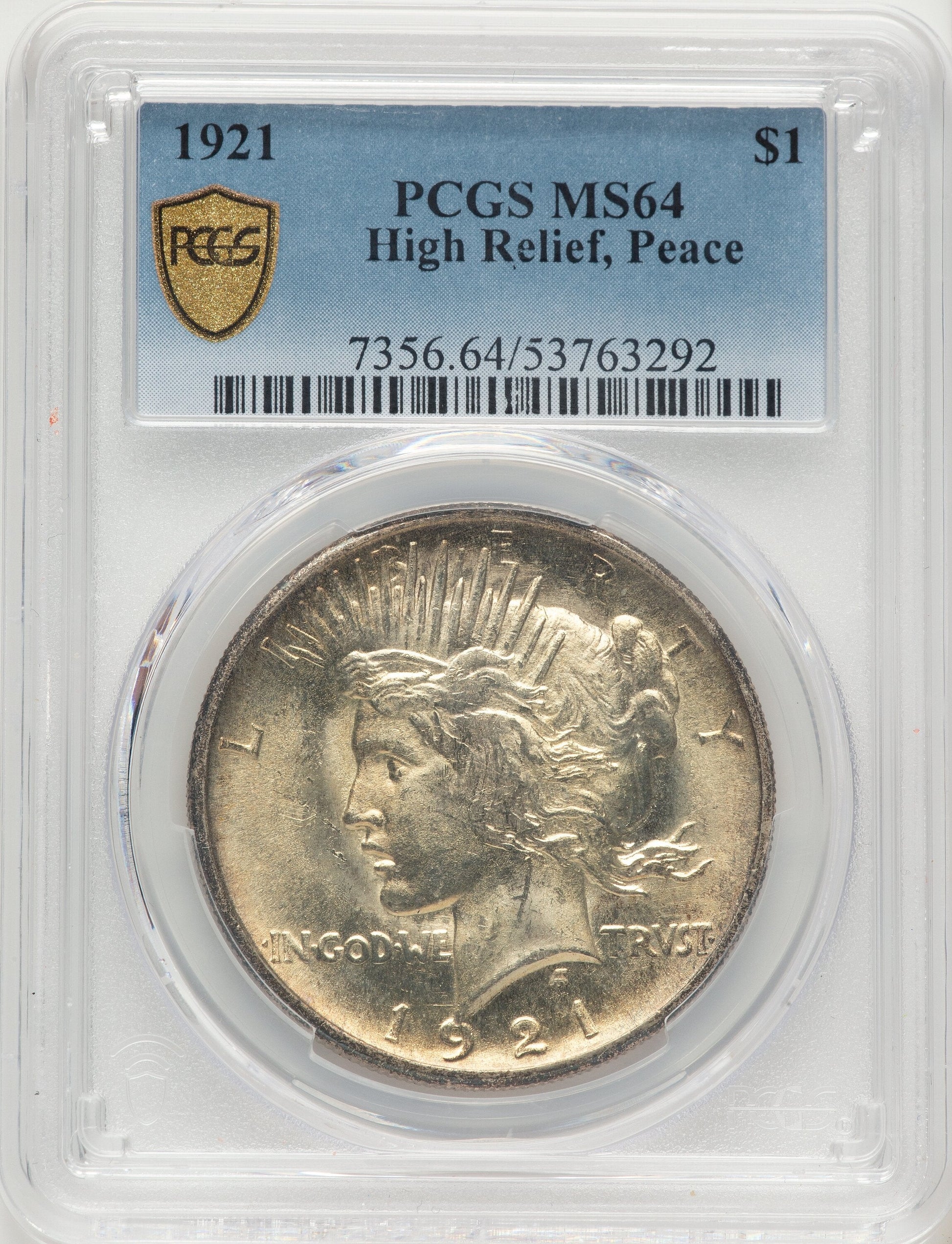 1921 Peace Peace Dollar PCGS MS64