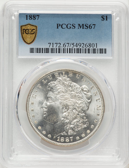1887 Morgan Dollar PCGS MS67
