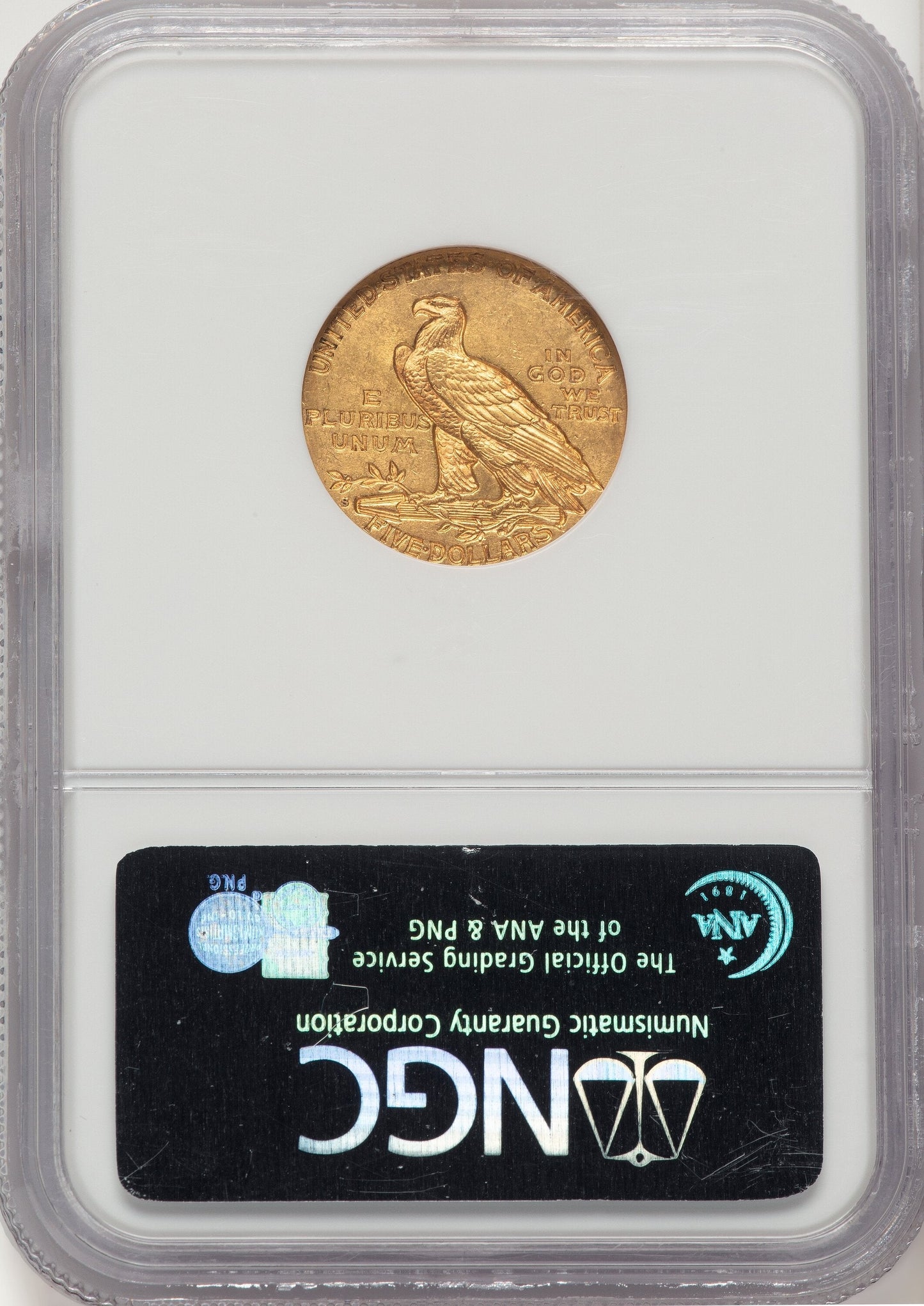 1909-S $5 Indian Half Eagle NGC MS61