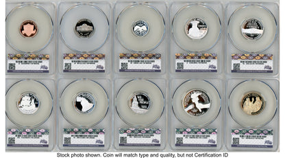 2026 10 Coin Semiquincentennial Silver Proof Set First Delivery America 250 CACG PR69
