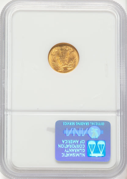 1874 G$1 Gold Dollar NGC MS64