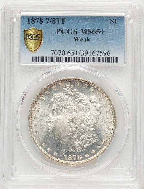 1878 7/8TF $1 VAM-33 Morgan Dollar PCGS MS65+