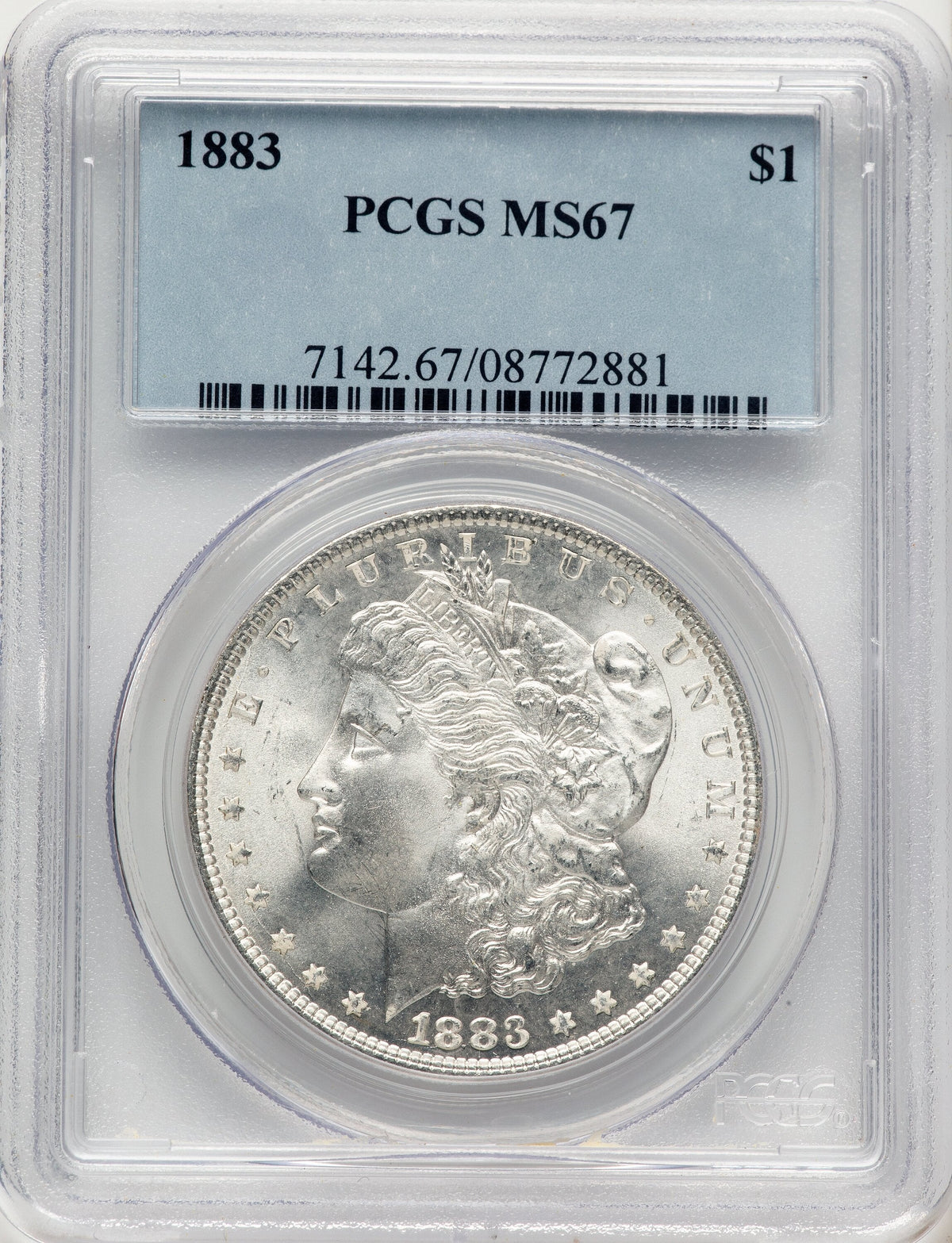 1883 Morgan Dollar PCGS MS67