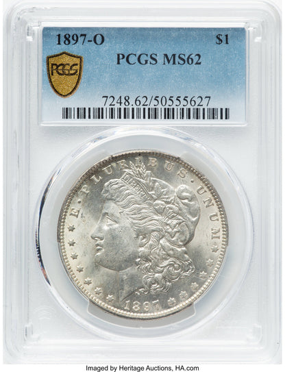 1897-O Morgan Dollar PCGS MS62