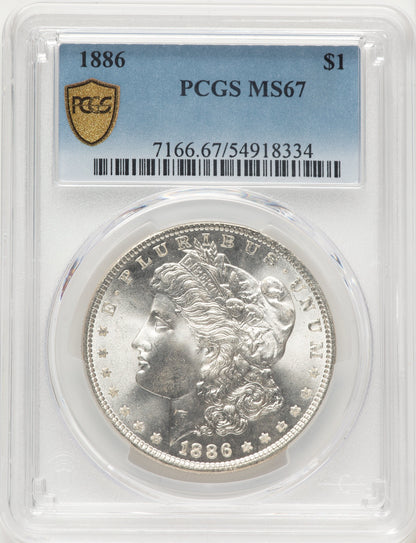 1886 Morgan Dollar PCGS MS67