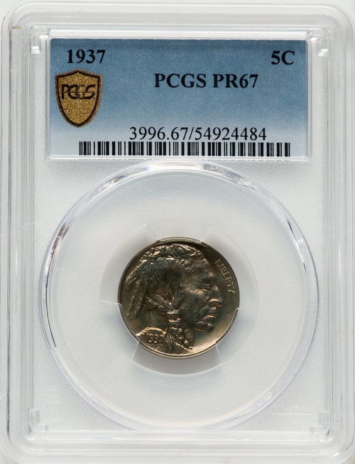 1937 5C Proof Buffalo Nickel PCGS PR67