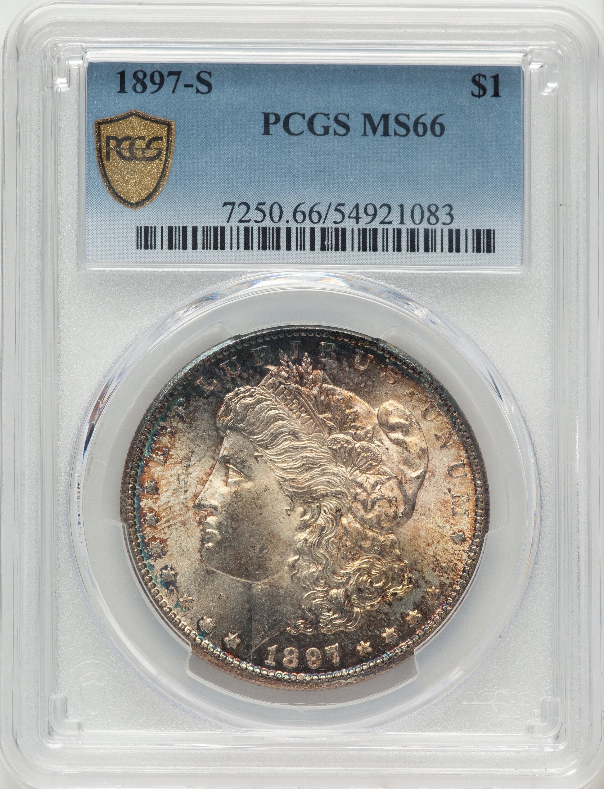 1897-S Morgan Dollar PCGS MS66