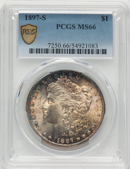 1897-S Morgan Dollar PCGS MS66