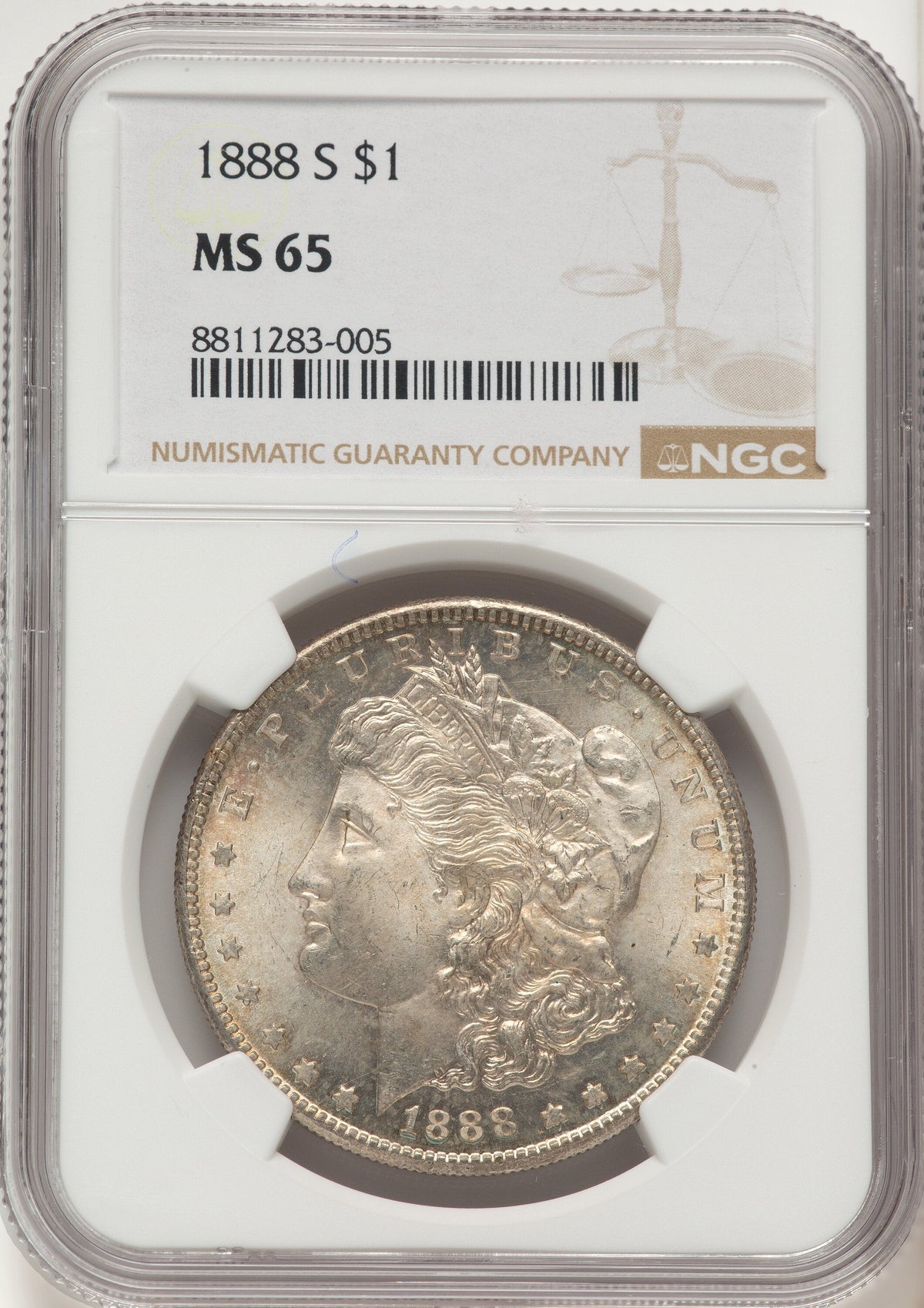 1888-S Morgan Dollar NGC MS65