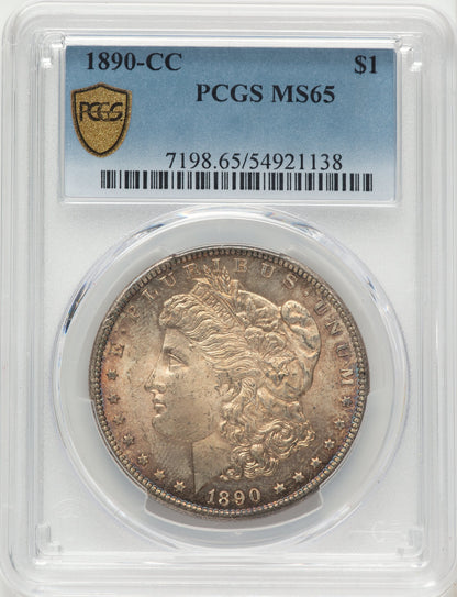 1890-CC Morgan Dollar PCGS MS65