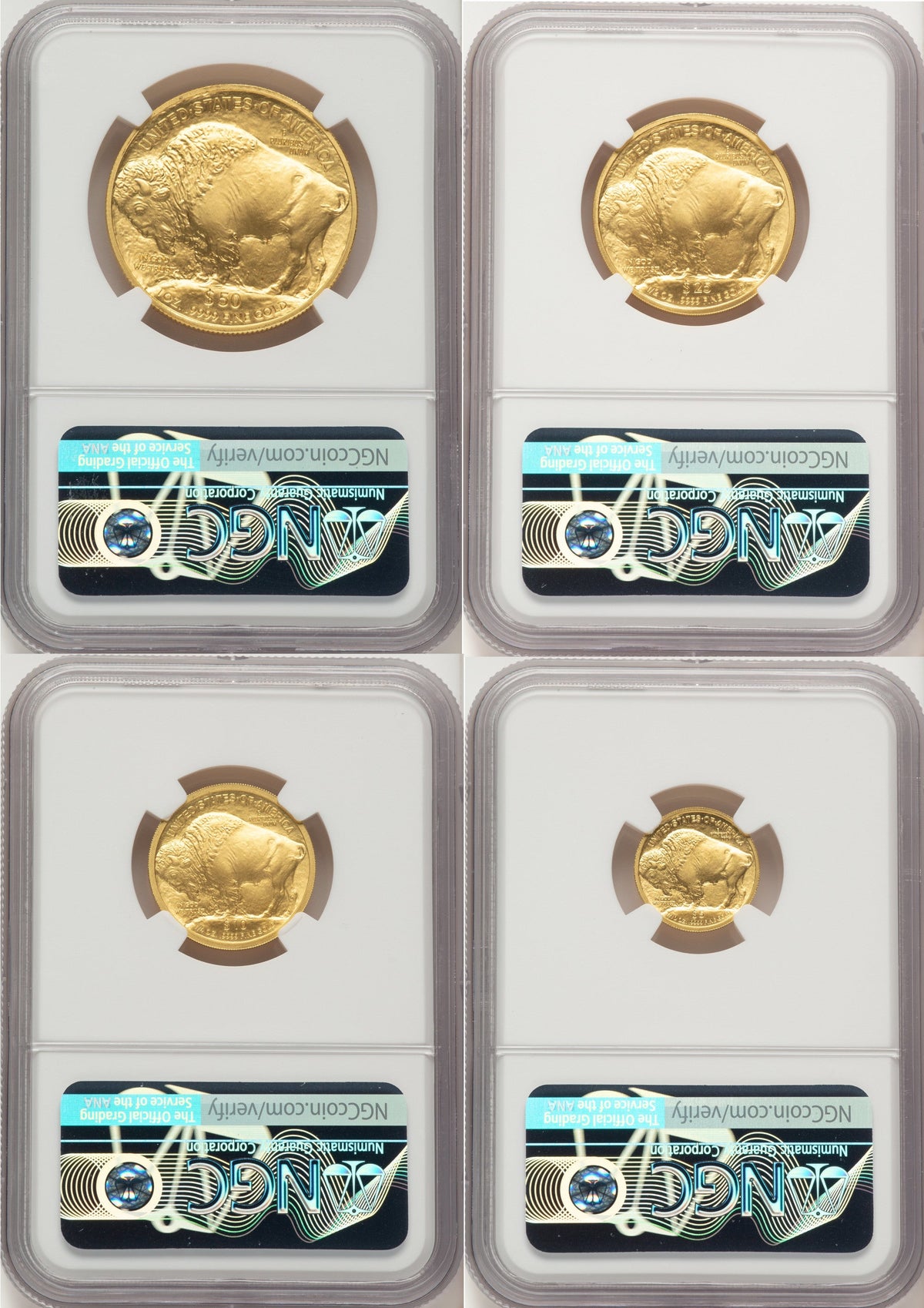 2008-W Burnished Gold Buffalo 1.85 oz ER John NGC MS70 Mercanti