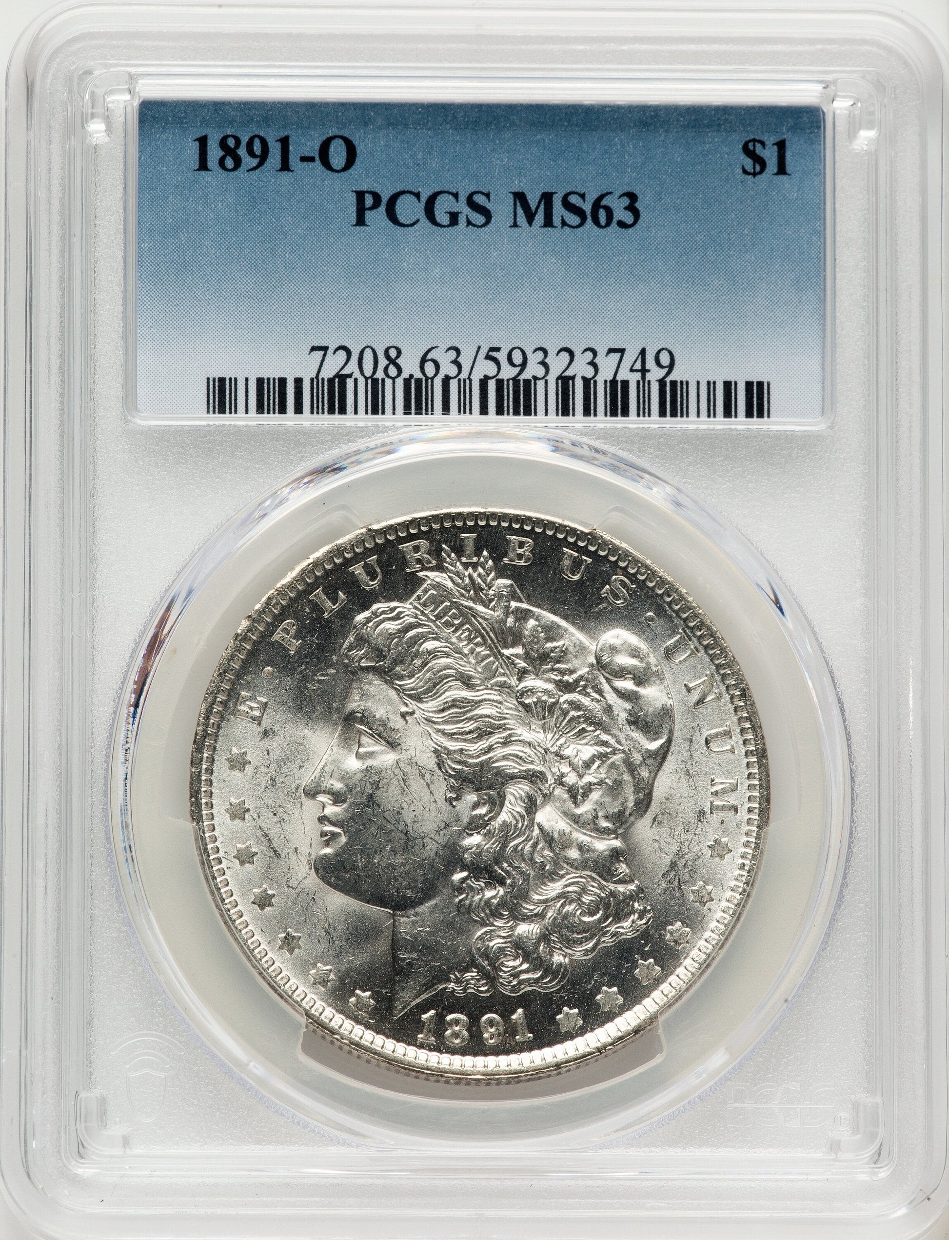 1891-O Morgan Dollar PCGS MS63