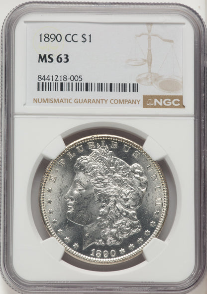 1890-CC Morgan Dollar NGC MS63