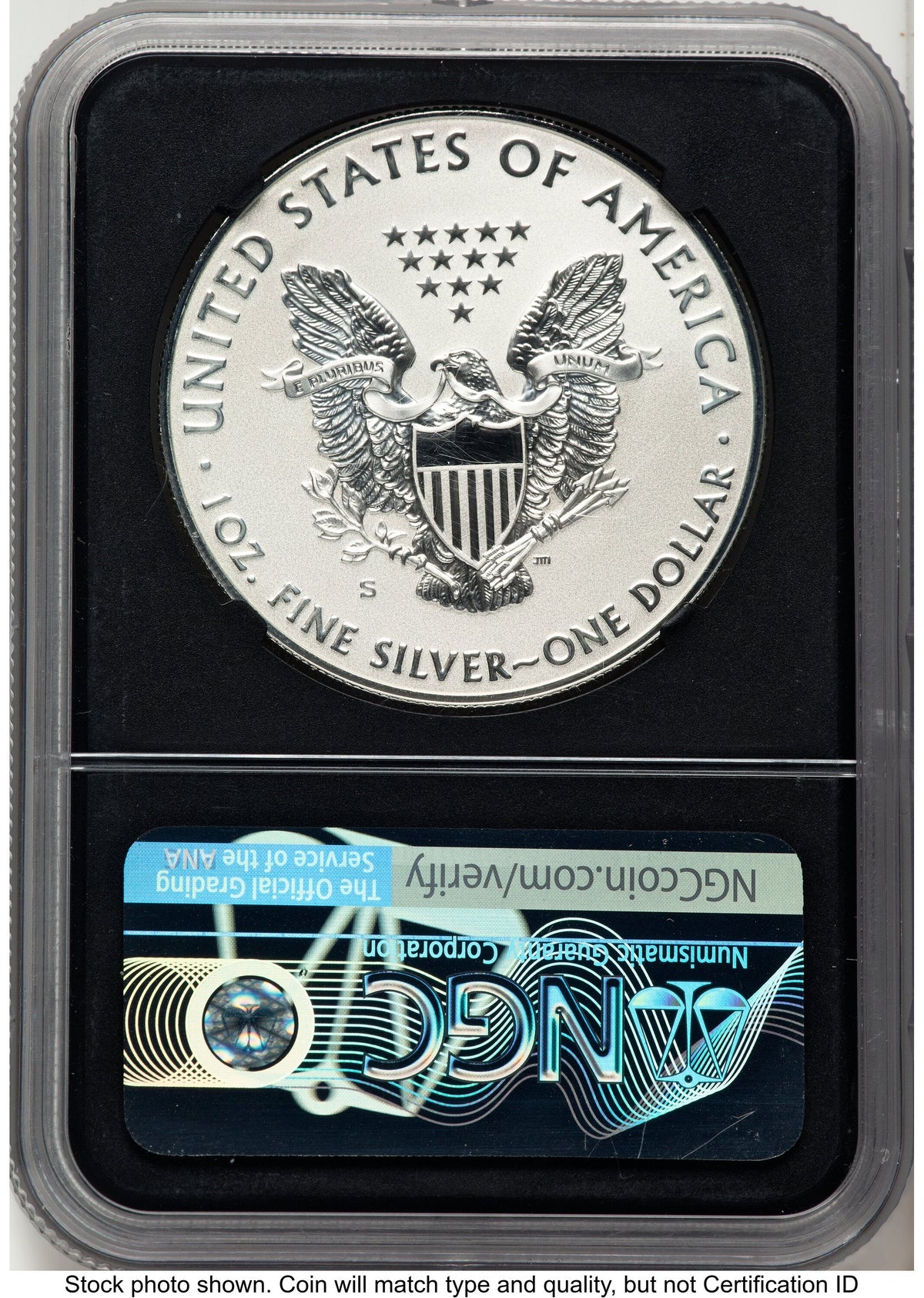 2019-S Enhanced Reverse Proof Silver Eagle 1 oz FDI 1ST NGC PF70