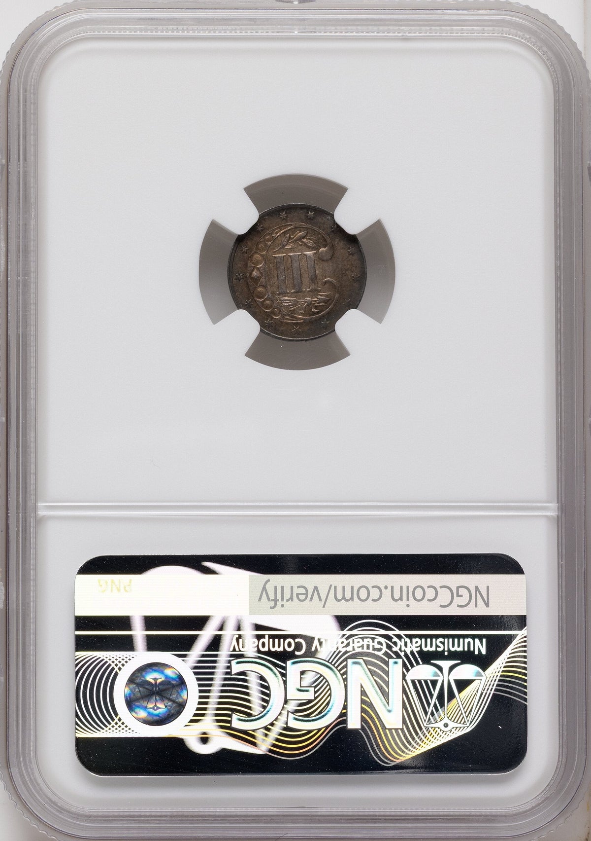 1859 3CS Three Cent Silver NGC MS64
