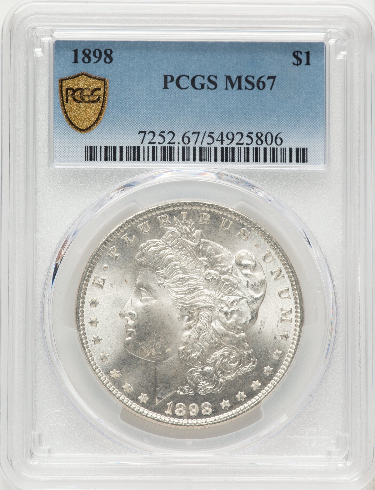 1898 Morgan Dollar PCGS MS67