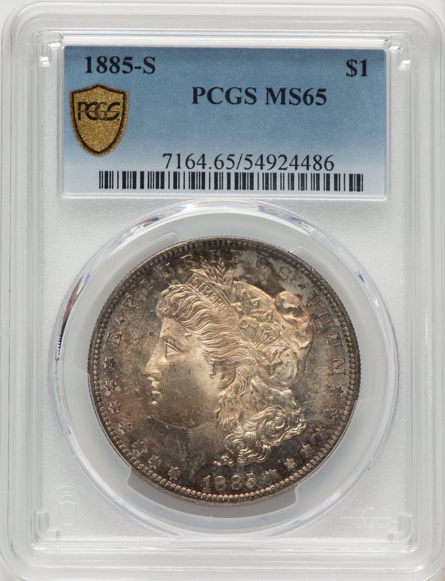 1885-S Morgan Dollar PCGS MS65