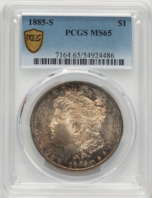 1885-S Morgan Dollar PCGS MS65