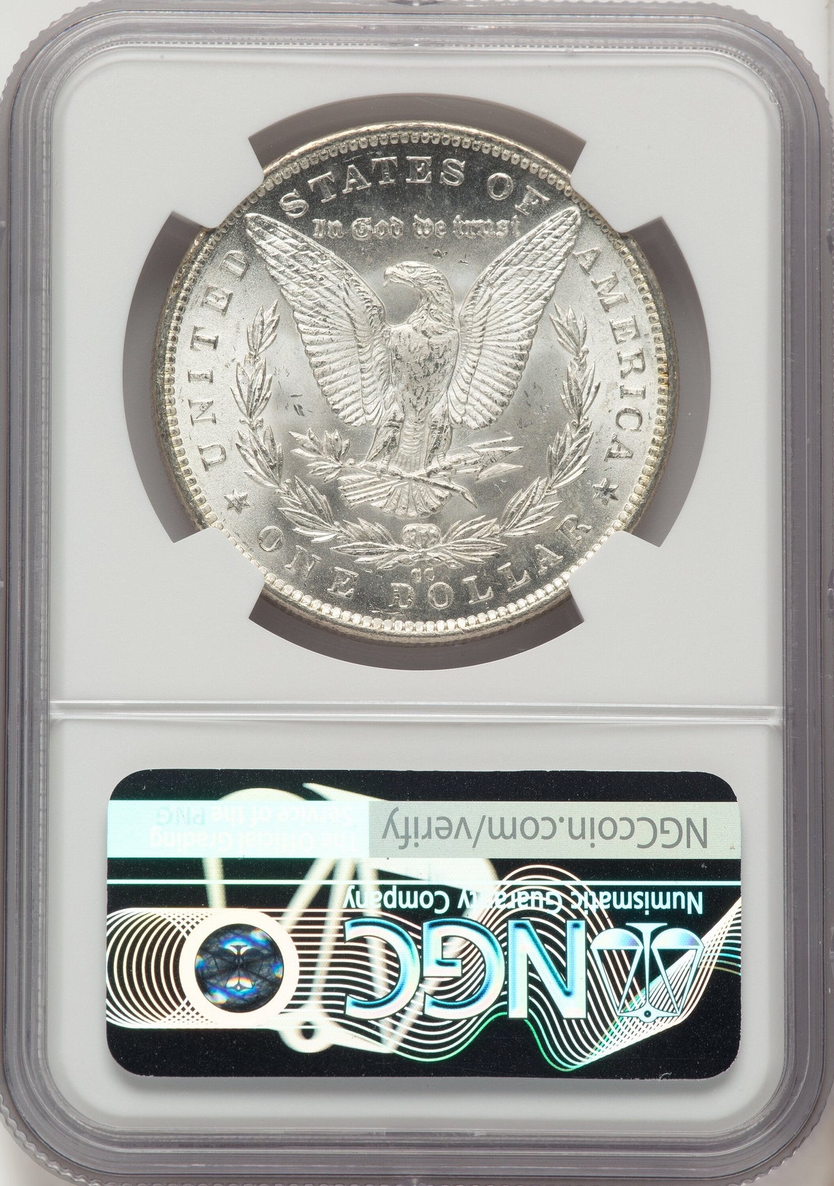 1891-CC $1 VAM-3 Spitting Eagle CAC Morgan Dollar NGC MS64
