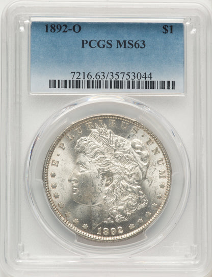 1892-O Morgan Dollar PCGS MS63