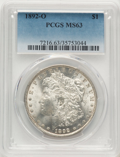 1892-O Morgan Dollar PCGS MS63