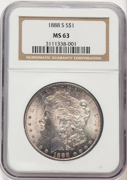 1888-S Morgan Dollar NGC MS63