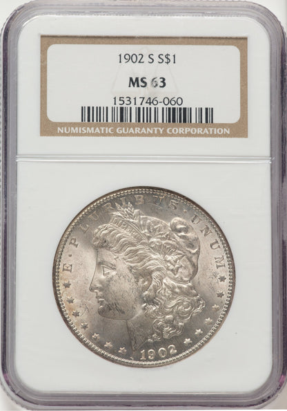 1902-S Morgan Dollar NGC MS63