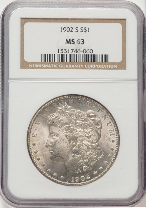 1902-S Morgan Dollar NGC MS63