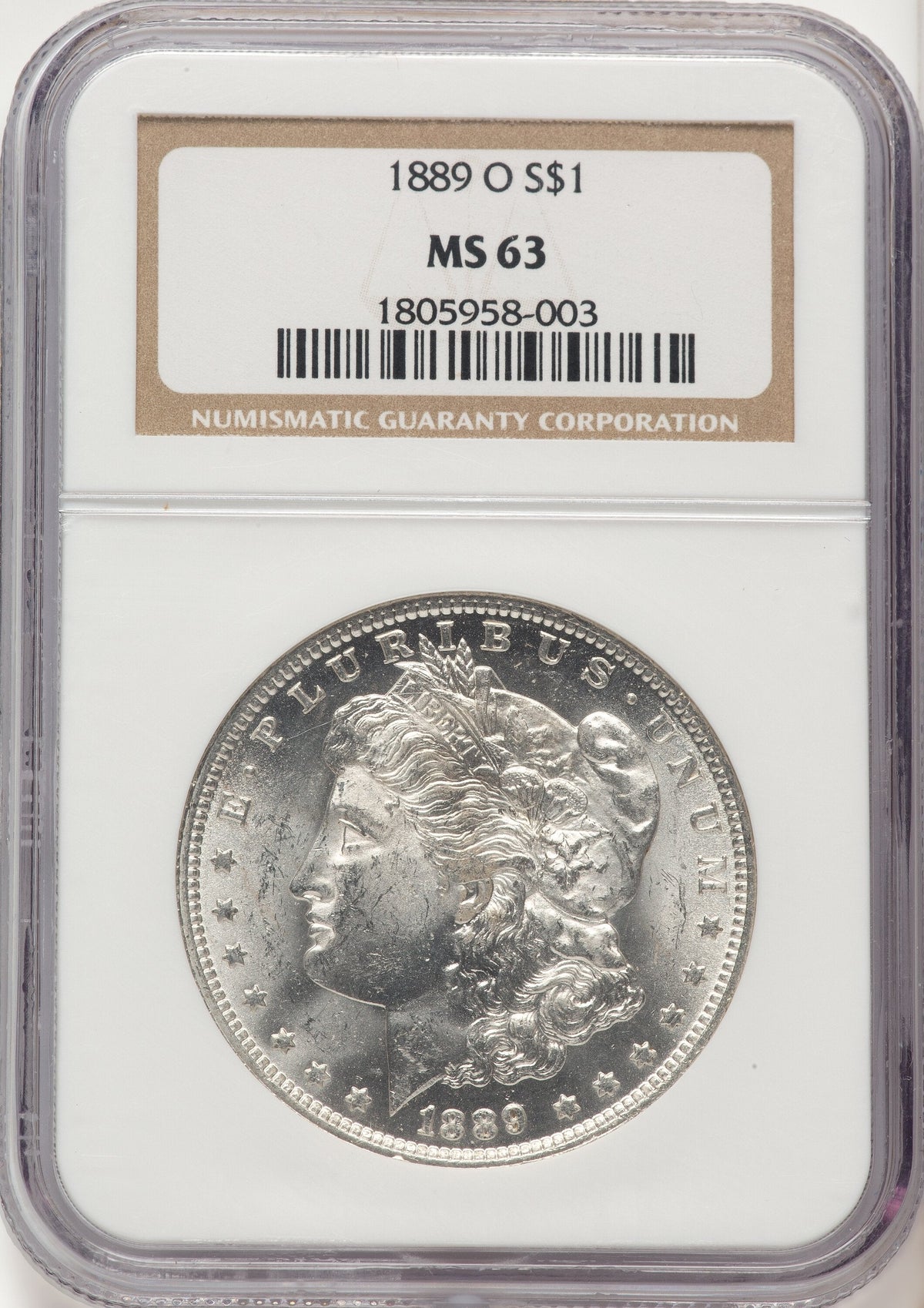 1889-O Morgan Dollar NGC MS63