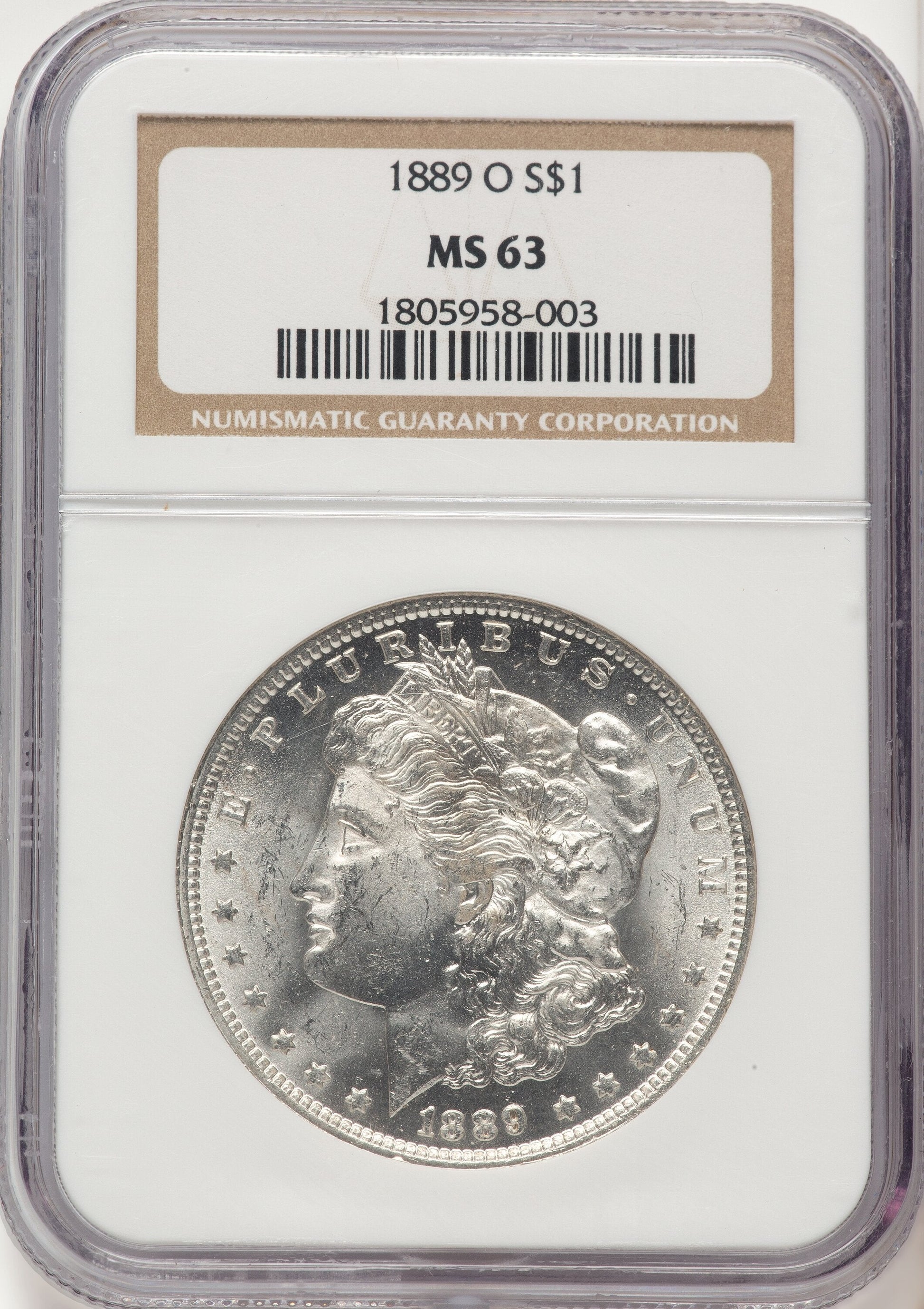 1889-O Morgan Dollar NGC MS63