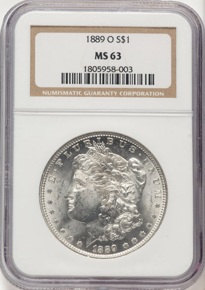 1889-O Morgan Dollar NGC MS63