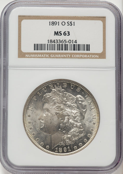 1891-O Morgan Dollar NGC MS63