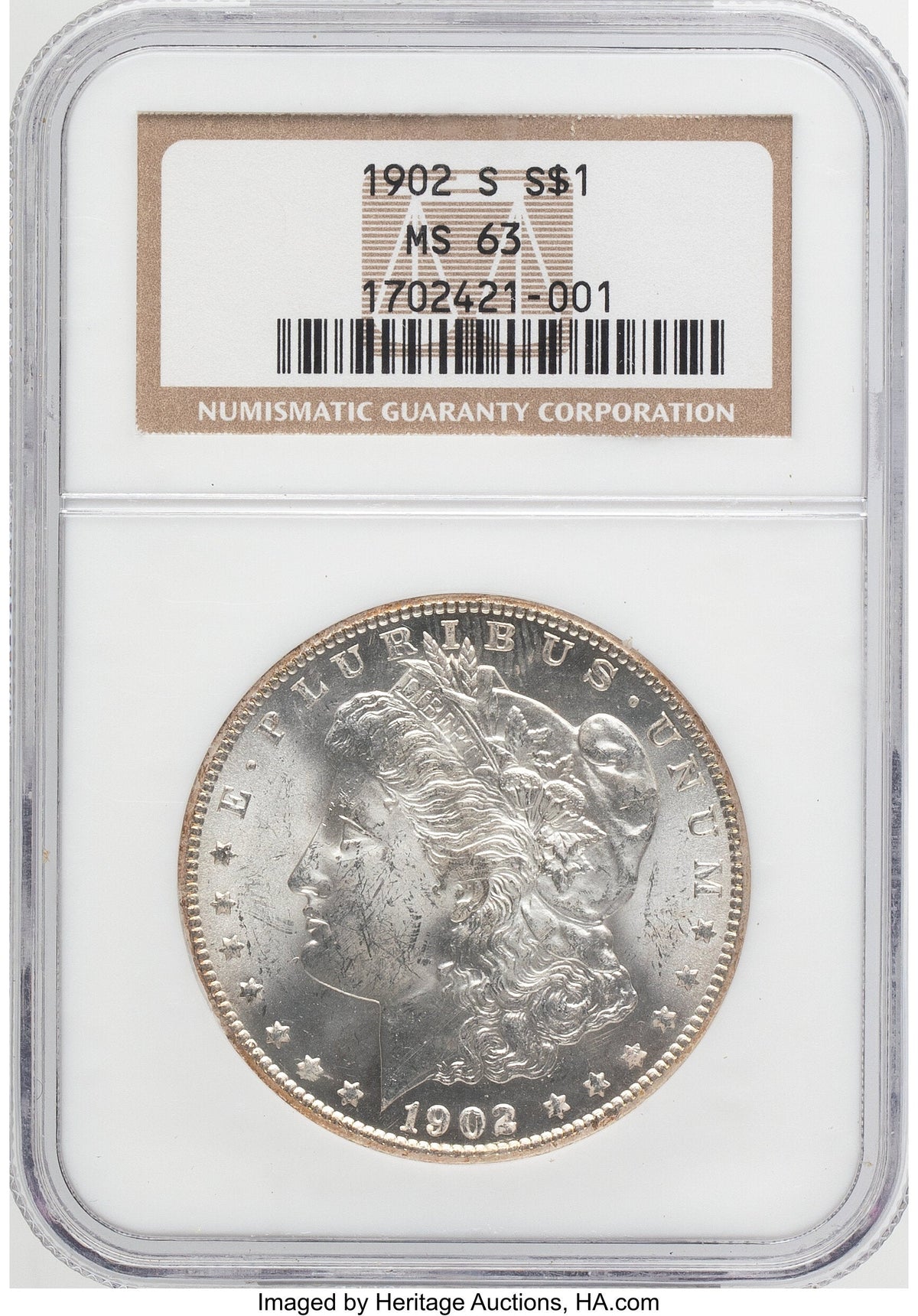 1902-S Morgan Dollar NGC MS63