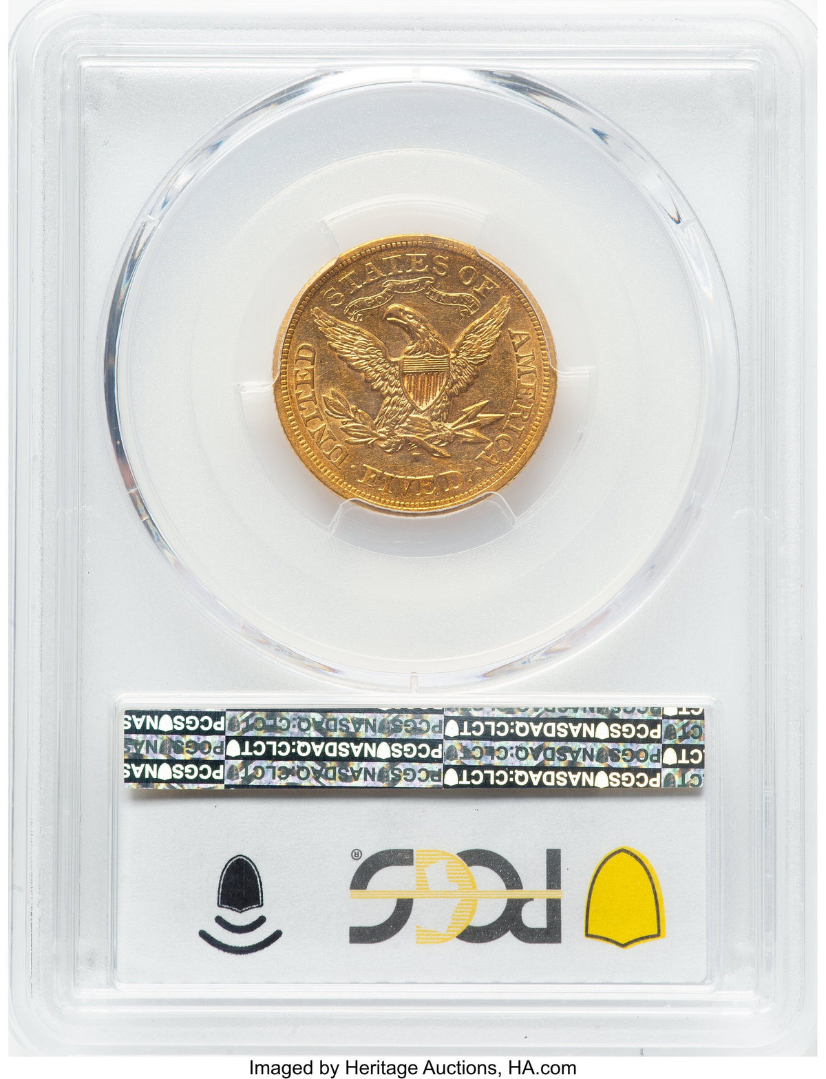 1876-S $5 Liberty Half Eagle PCGS AU55