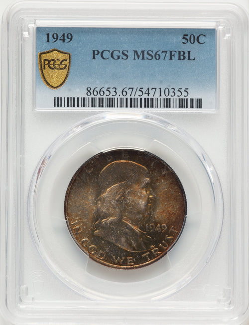 1949 50C FL Franklin Half Dollar PCGS MS67