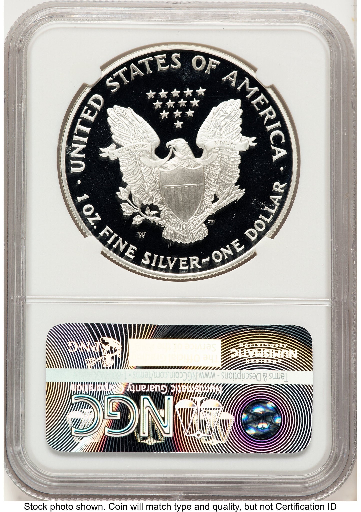 1995-W Proof Silver Eagle 1 oz Mike Castle NGC PF70