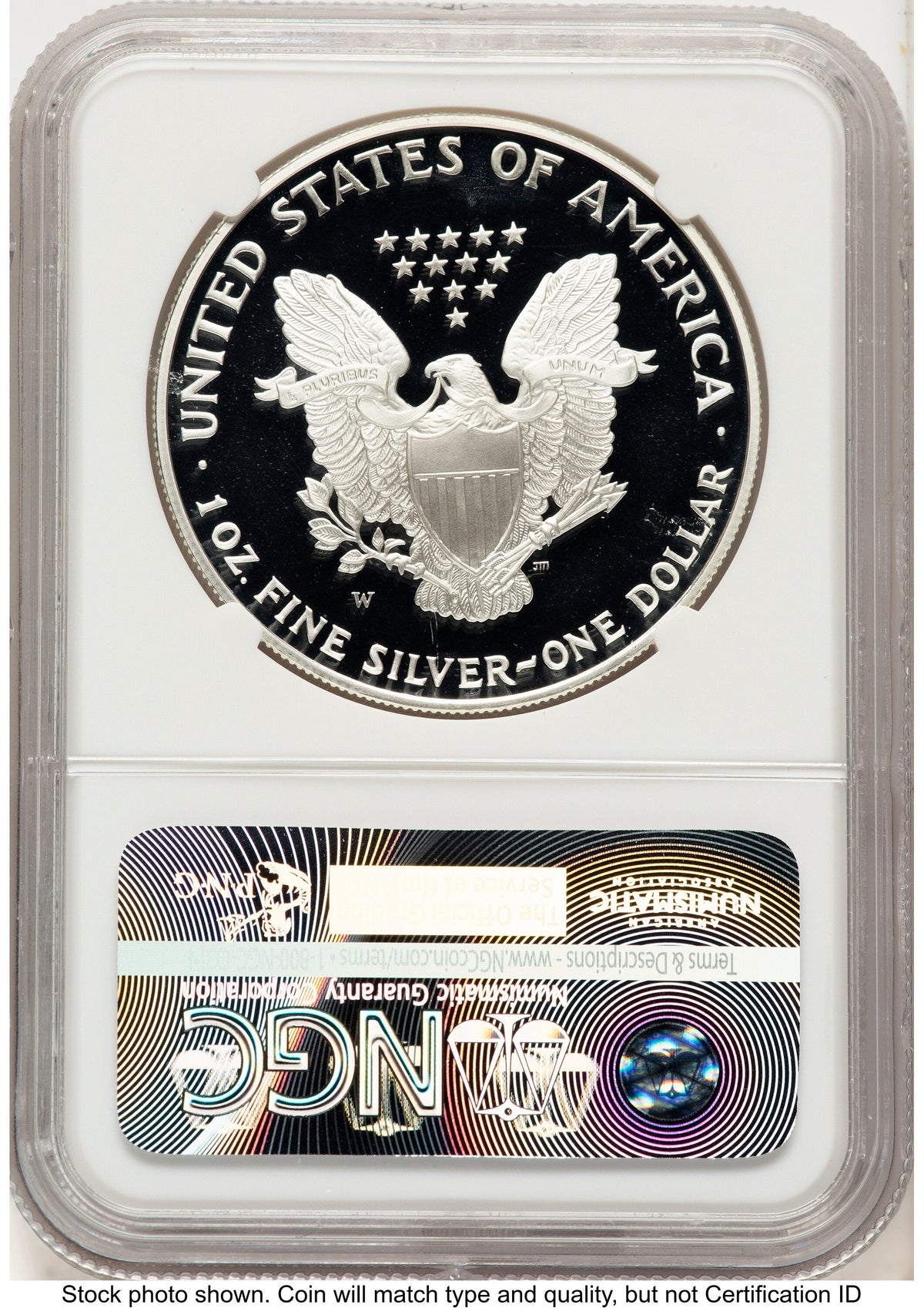 1995-W Proof Silver Eagle 1 oz Mike Castle NGC PF70