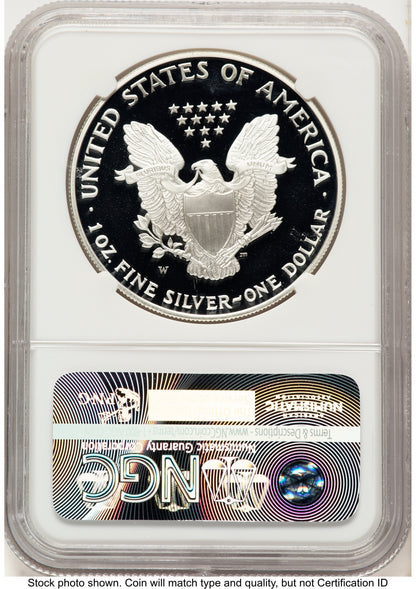 1995-W Proof Silver Eagle 1 oz Mike Castle NGC PF70