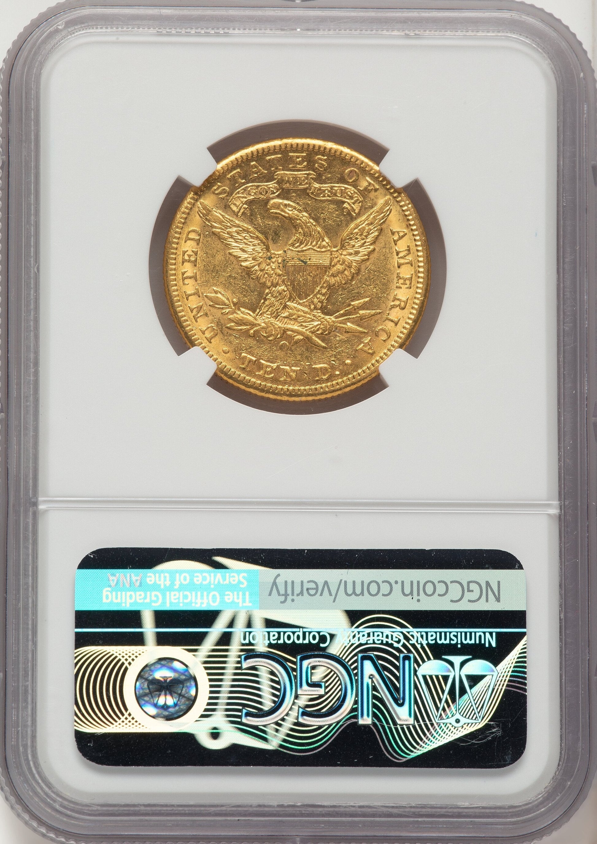 1894-O $10 Liberty Eagle NGC AU58