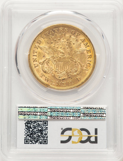 1873-S $20 Closed 3 Blue Gradient Liberty Double Eagle PCGS MS61