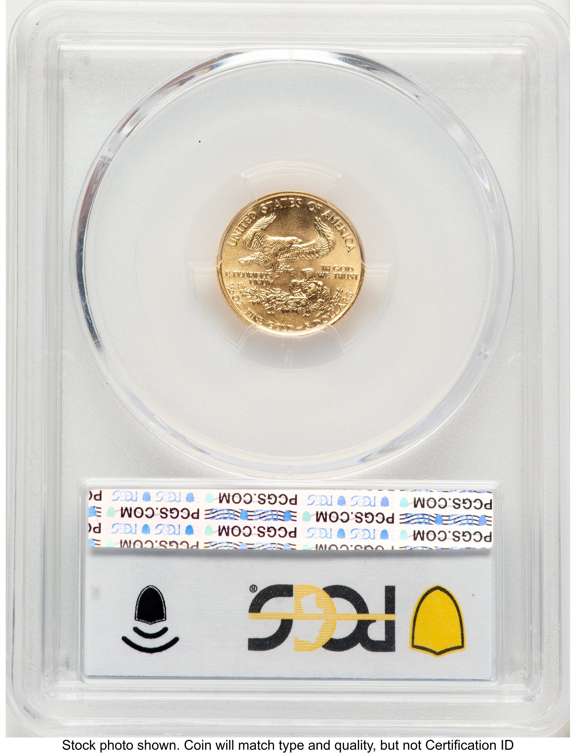 1988 Gold Eagle 1/10 oz Blue Gradient PCGS MS70