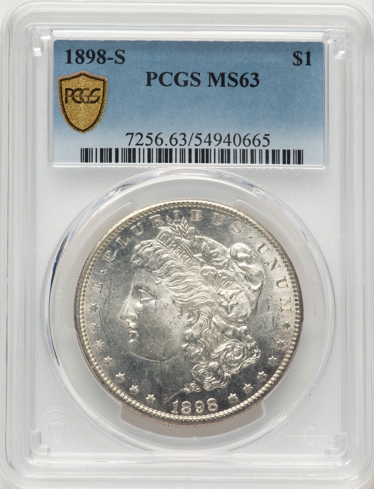 1898-S Morgan Dollar PCGS MS63