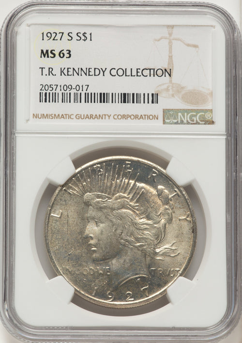 1927-S Peace Dollar NGC MS63
