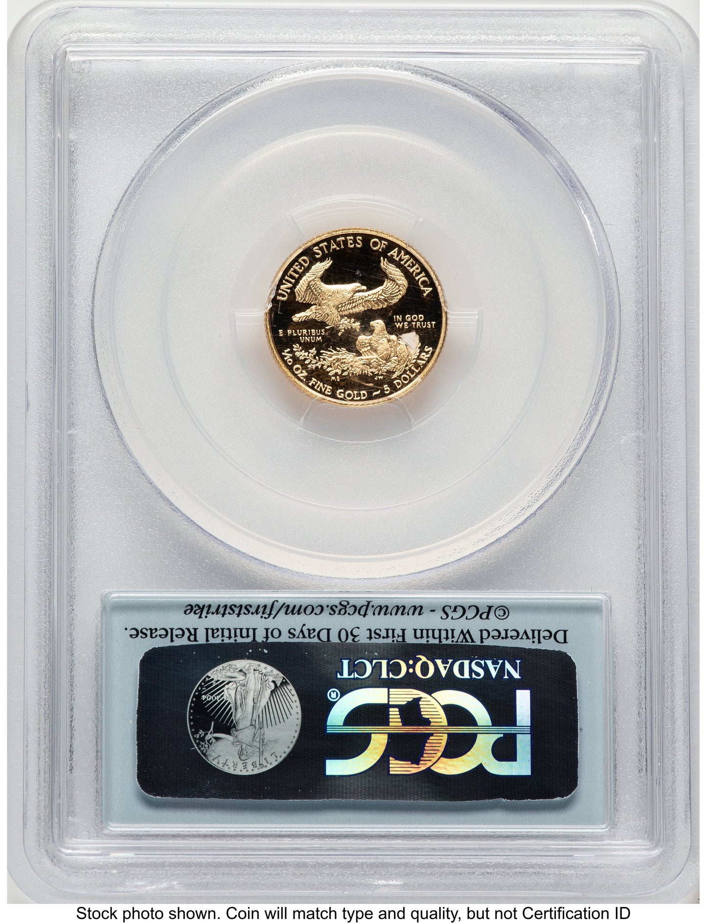 2015-W Proof Gold Eagle 1/10 oz FS Flag PCGS PR70