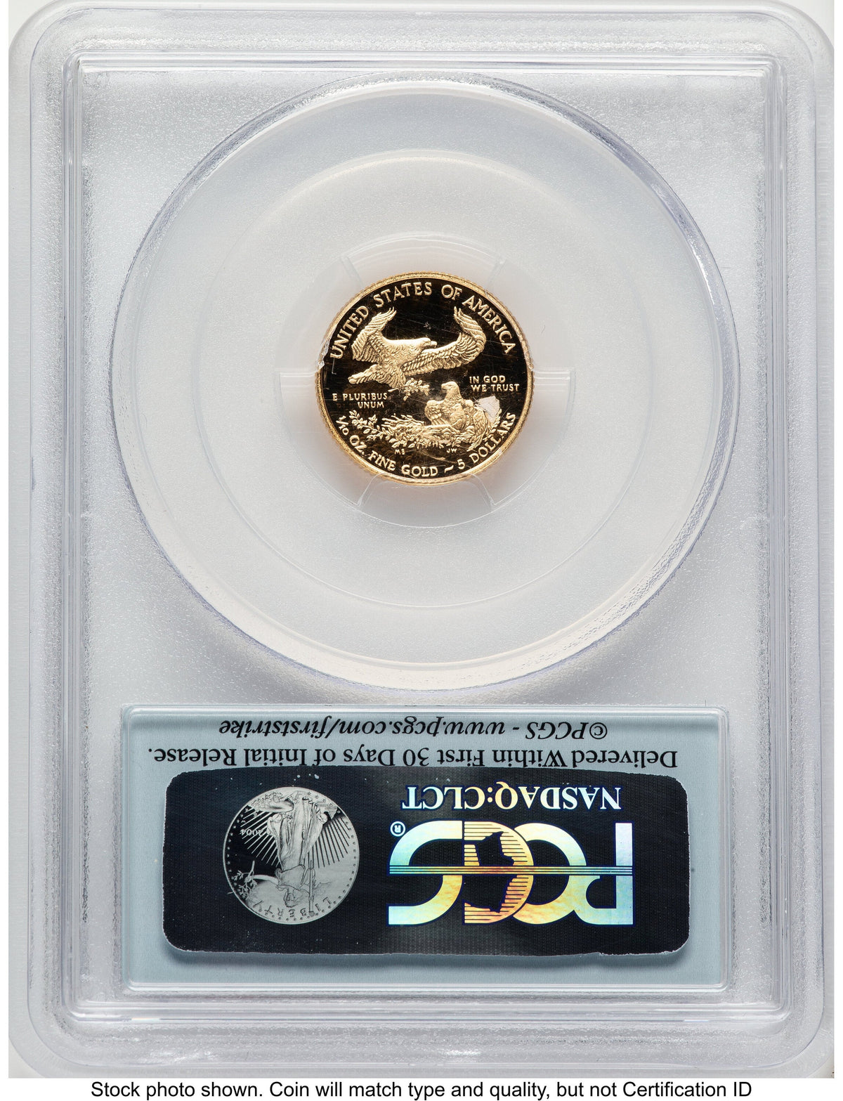 2015-W Proof Gold Eagle 1/10 oz FS Flag PCGS PR70