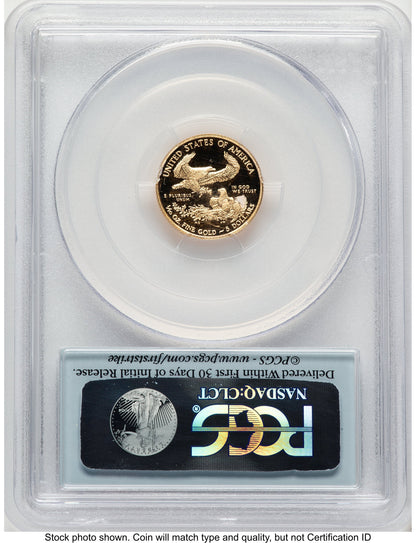2015-W Proof Gold Eagle 1/10 oz FS Flag PCGS PR70