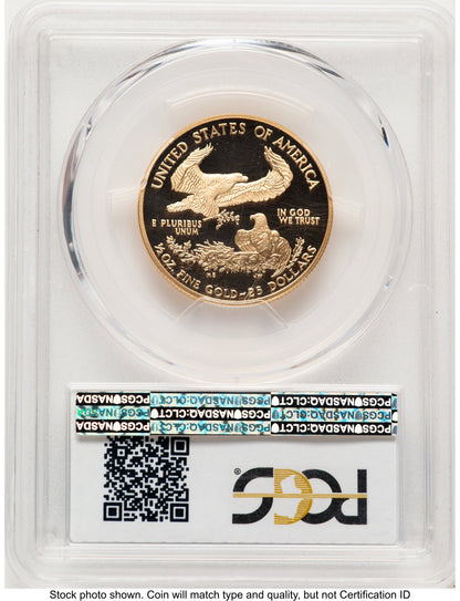 2006-W Proof Gold Eagle 1/2 oz Blue Gradient PCGS PR70