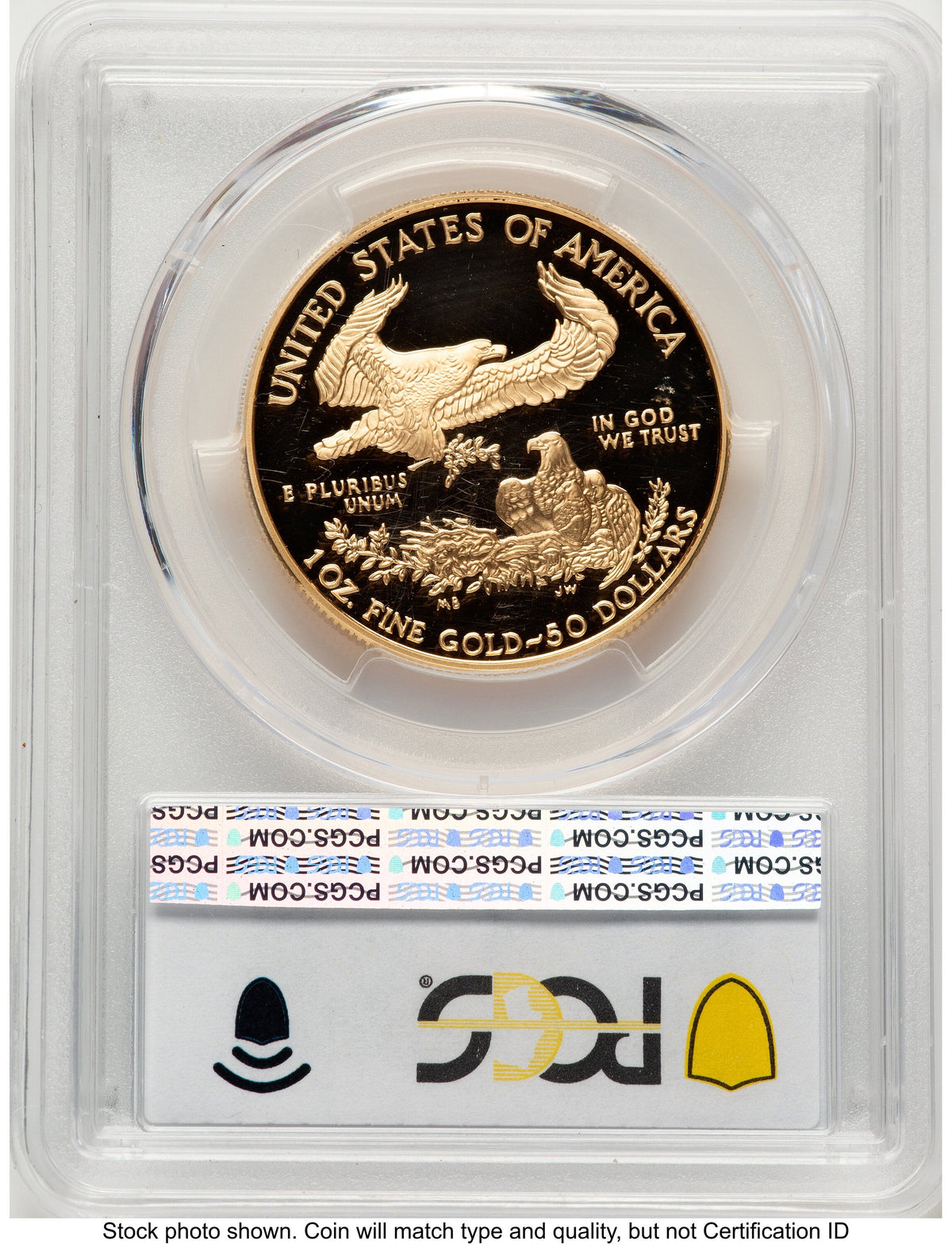 2007-W Proof Gold Eagle 1 oz Blue Gradient PCGS PR70